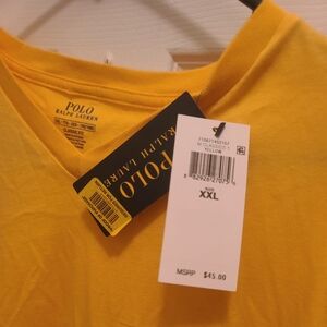 Polo Ralph Lauren XXL ,TTG EEG,.190/108B Men's Yellow T-Shirt Classic Fit